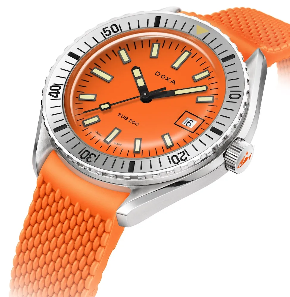 Doxa Sub 200 Professional Orange Rubber Watch sold by Jura Watches product image thumbnail 3