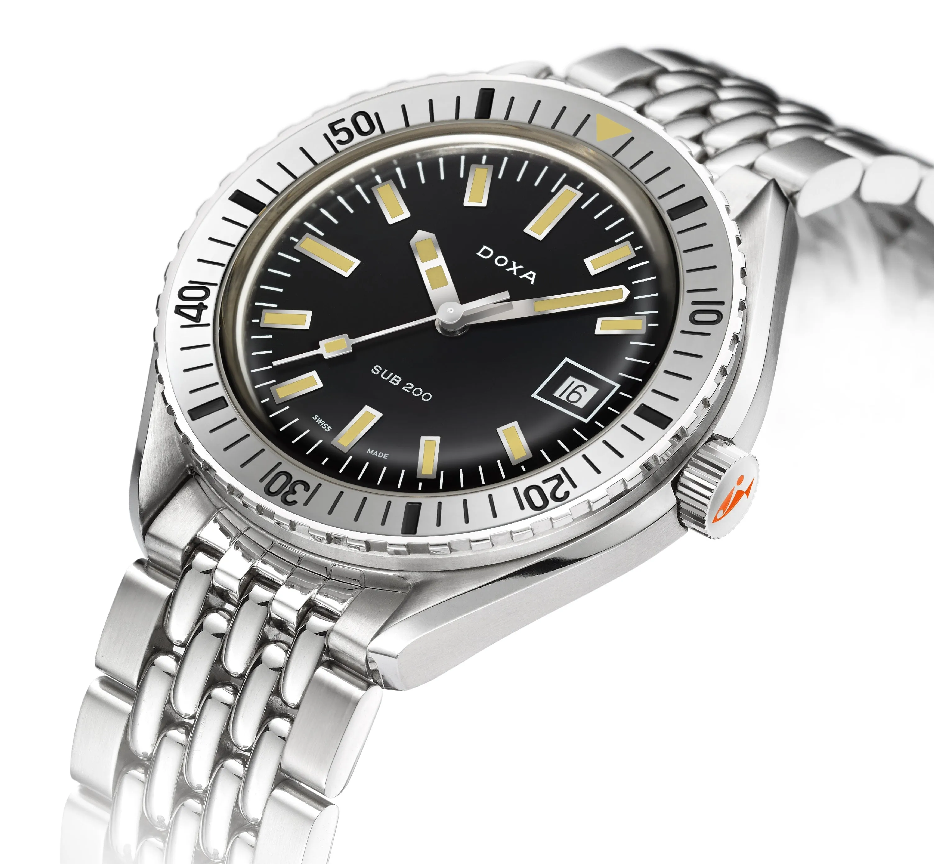 Doxa Sub 200 Sharkhunter Stainless Steel Bracelet Watch sold by Jura Watches product image thumbnail 2