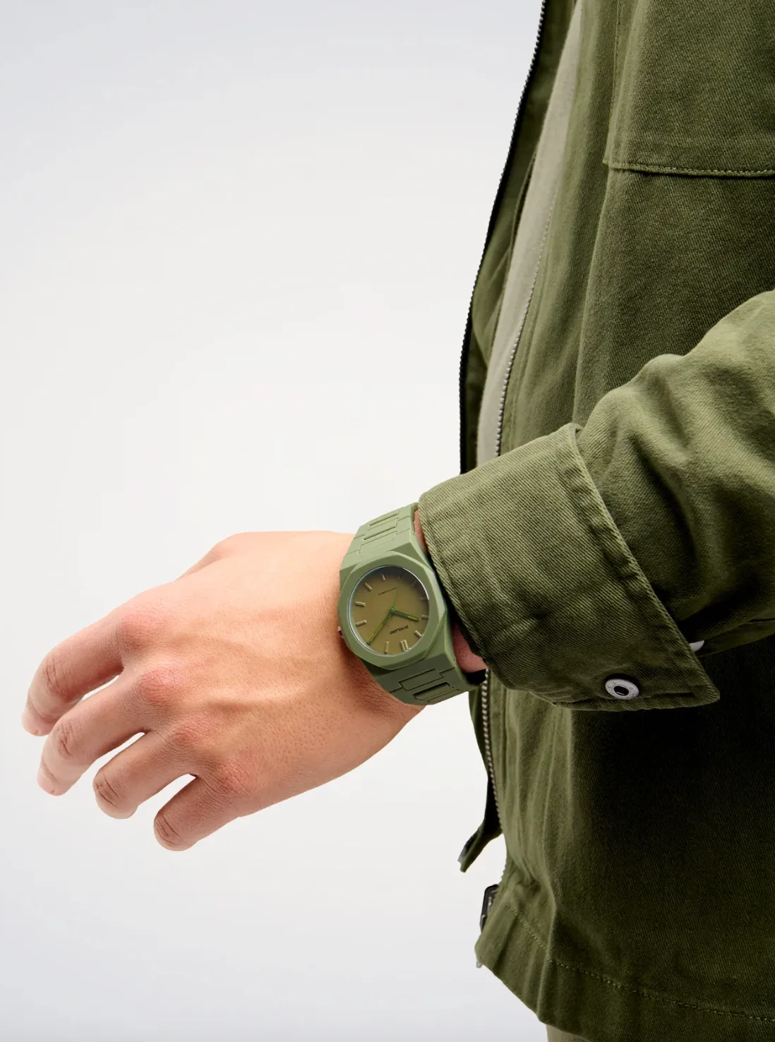 D1 Milano Polycarbon Military Green Watch sold by Jura Watches product image thumbnail 3