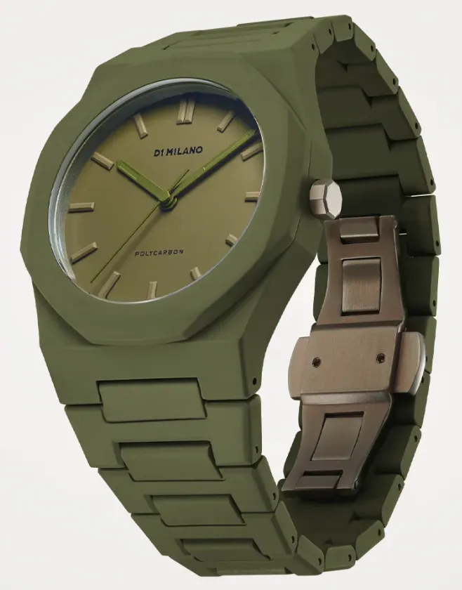 D1 Milano Polycarbon Military Green Watch sold by Jura Watches product image thumbnail 2