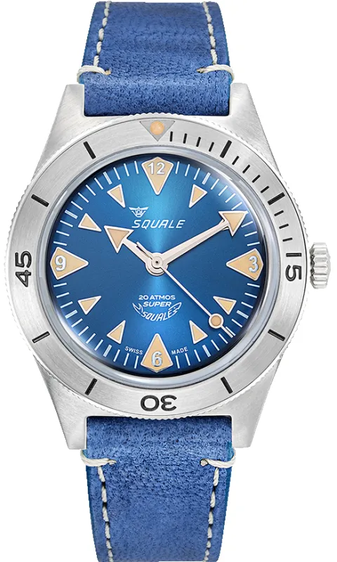 Squale Super Squale Big Arrows Blue Watch sold by Jura Watches