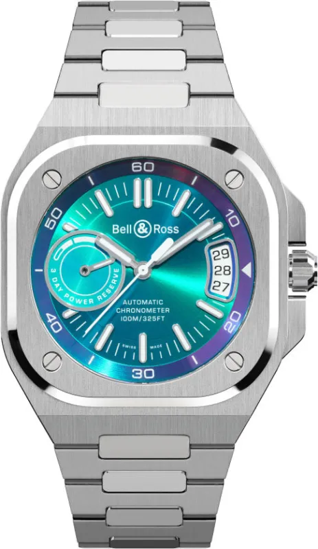 Bell & Ross BR X5 Iridescent Blue Watch made by Jura Watches