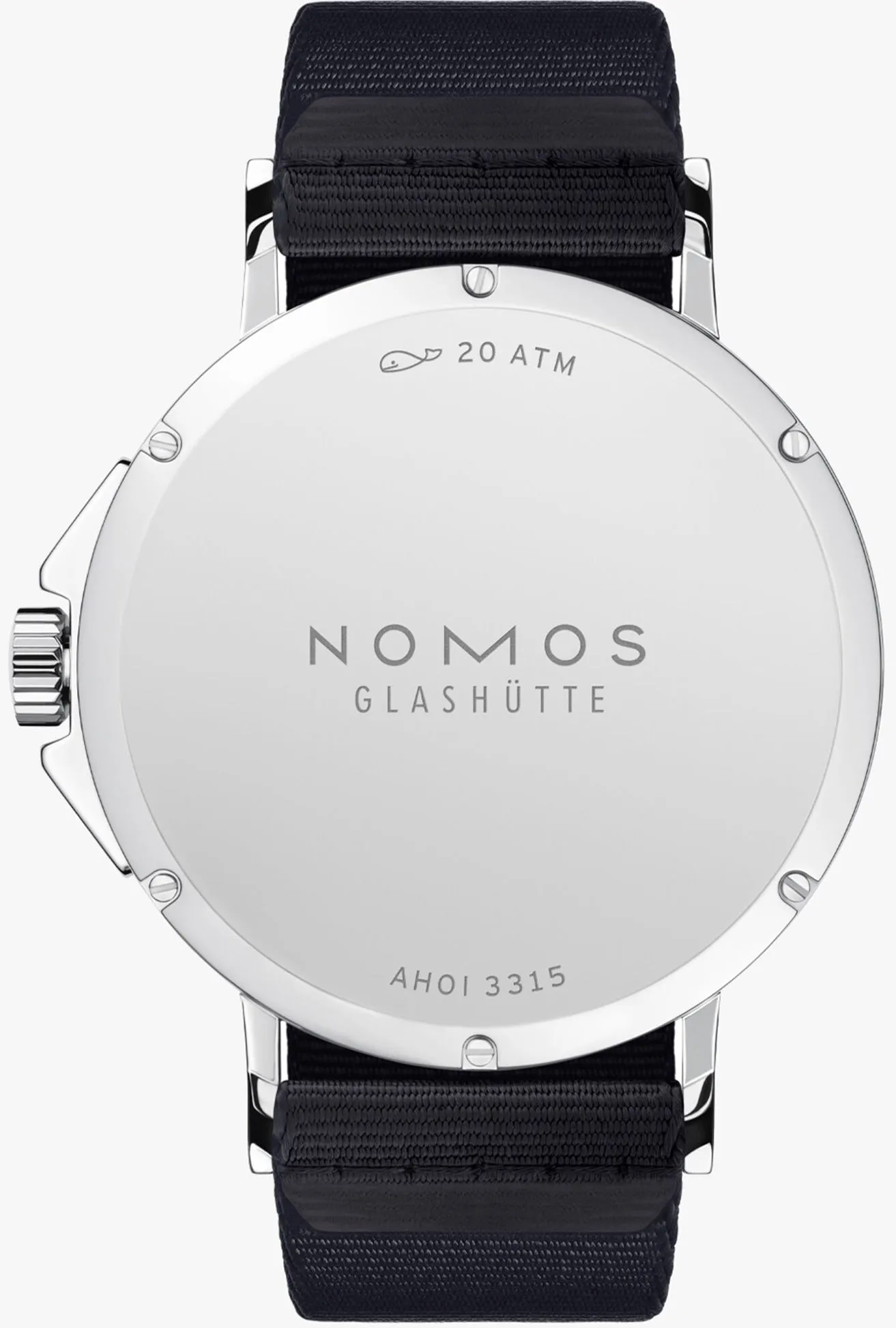 Nomos Glashutte Ahoi Neomatik Atlantic Steel Back Watch sold by Jura Watches product image thumbnail 2
