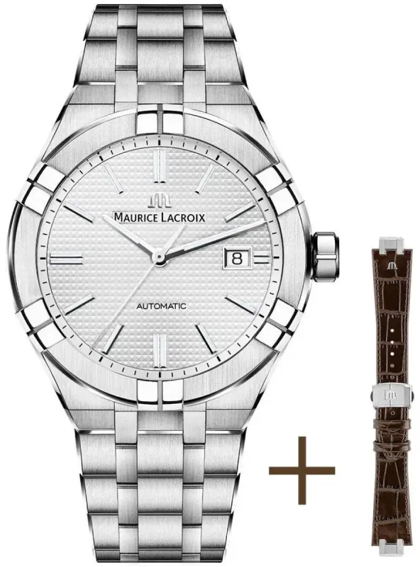Maurice Lacroix Watch Aikon Automatic 42mm Strap Set made by Jura Watches