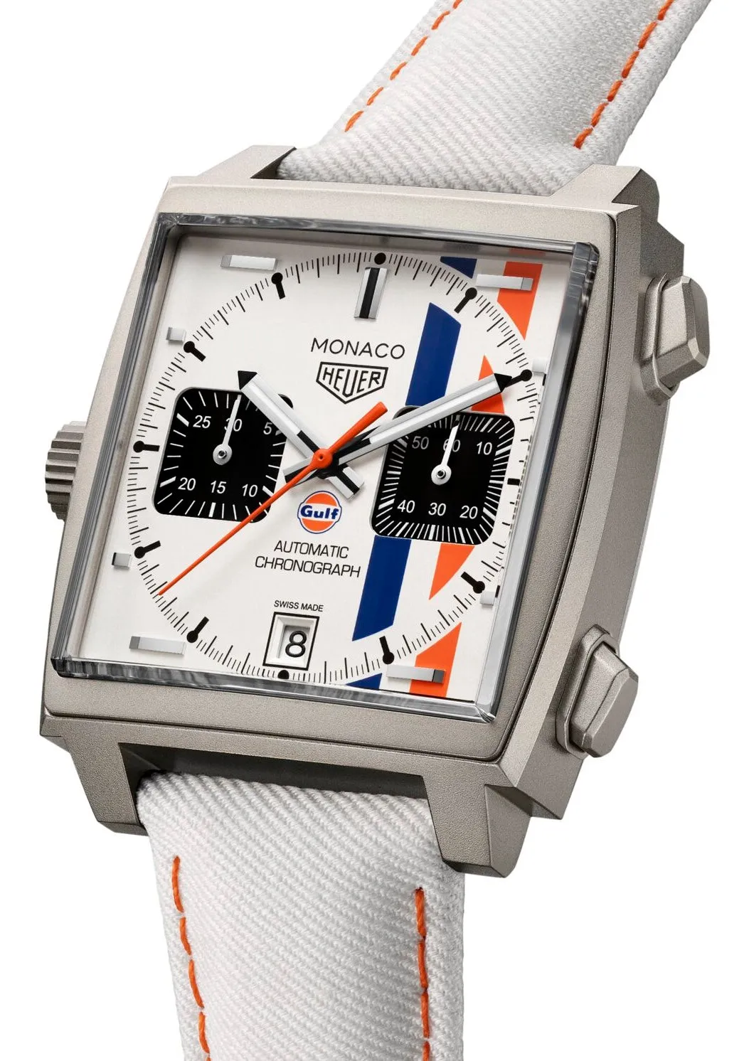TAG Heuer Monaco Chronograph x Gulf Limited Edition Watch sold by Jura Watches product image thumbnail 2