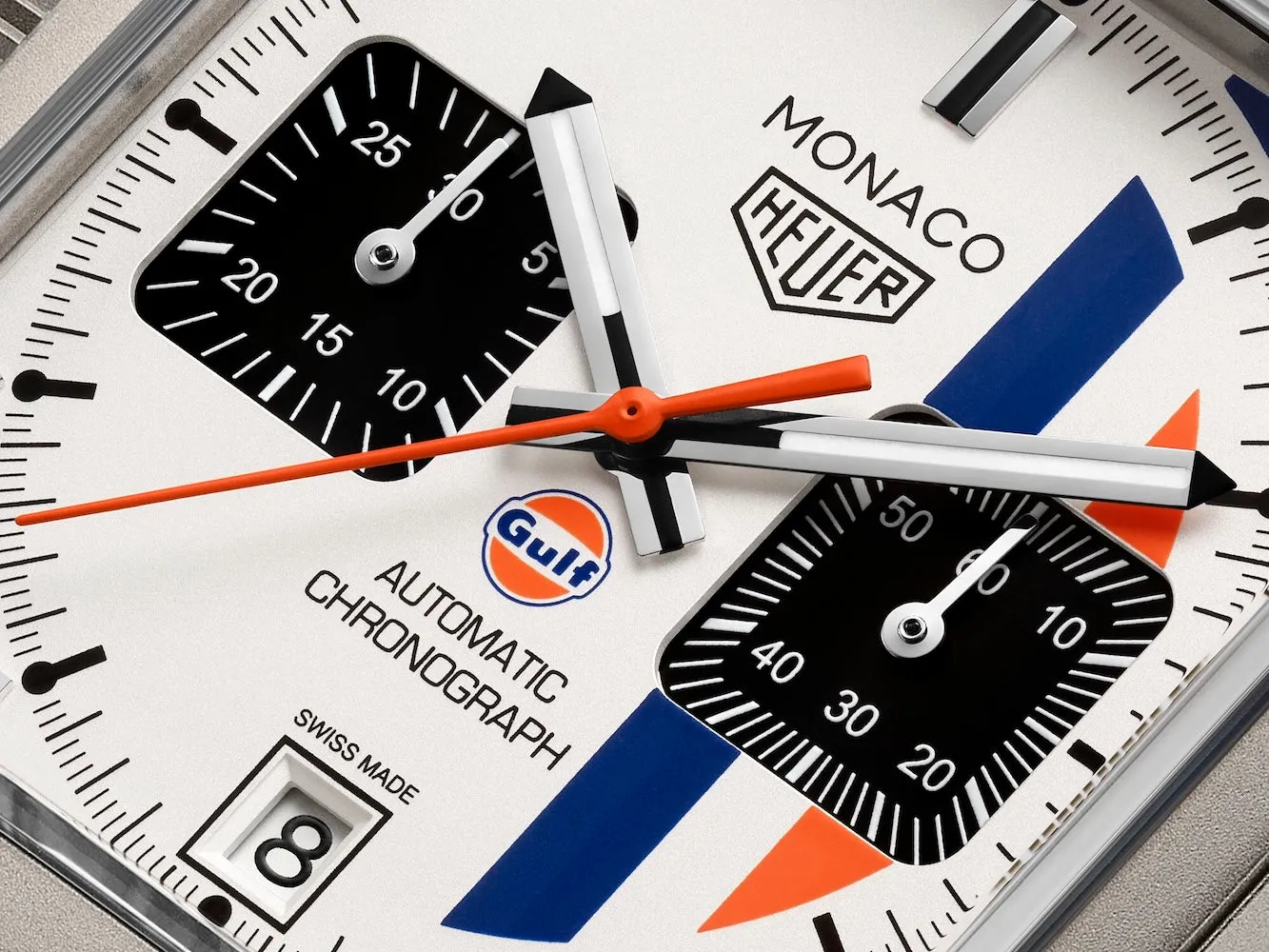 TAG Heuer Monaco Chronograph x Gulf Limited Edition Watch sold by Jura Watches product image thumbnail 3