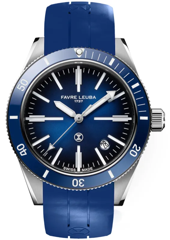 Favre Leuba Deep Blue Renaissance Watch made by Jura Watches