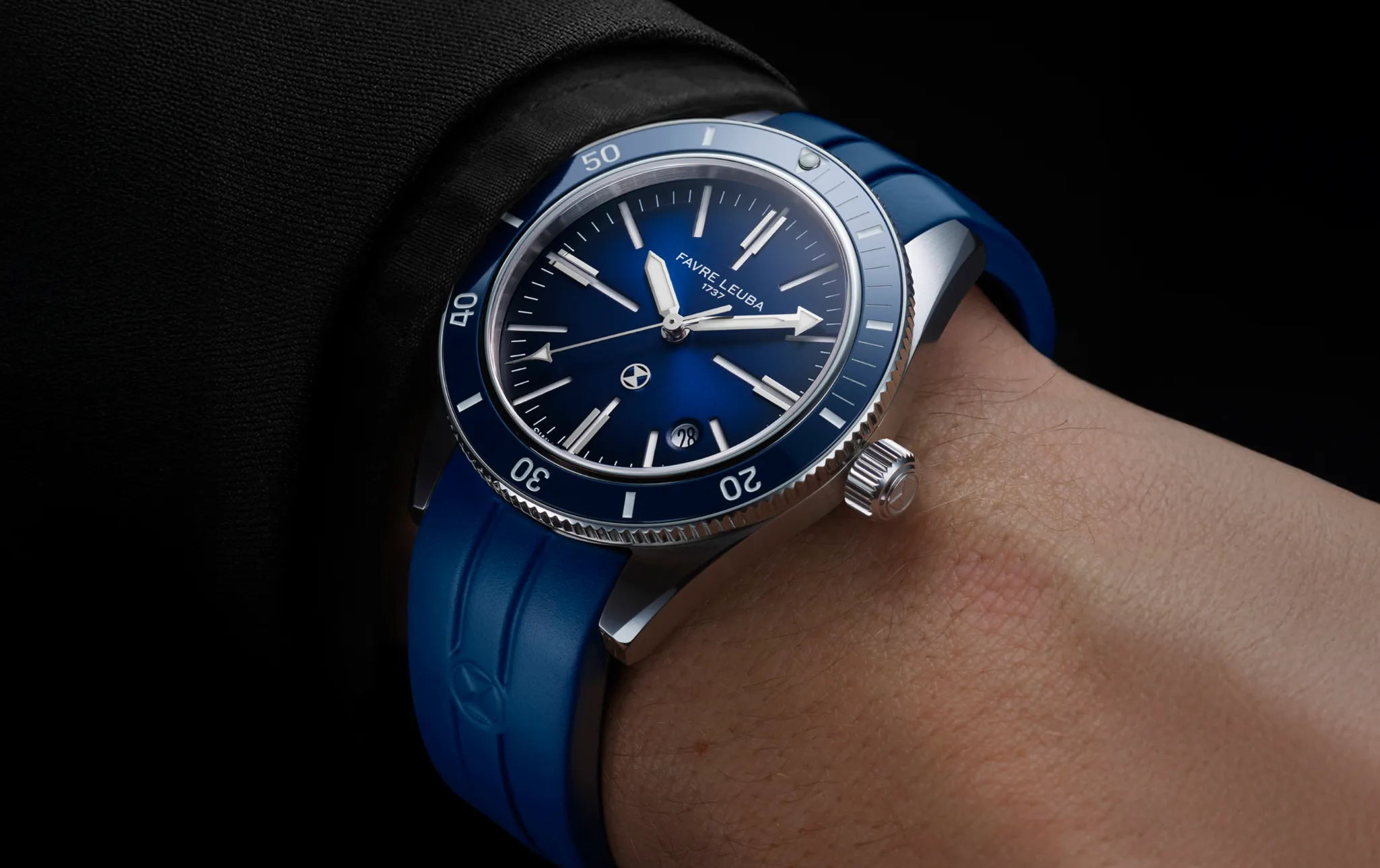Favre Leuba Deep Blue Renaissance Watch sold by Jura Watches product image thumbnail 5