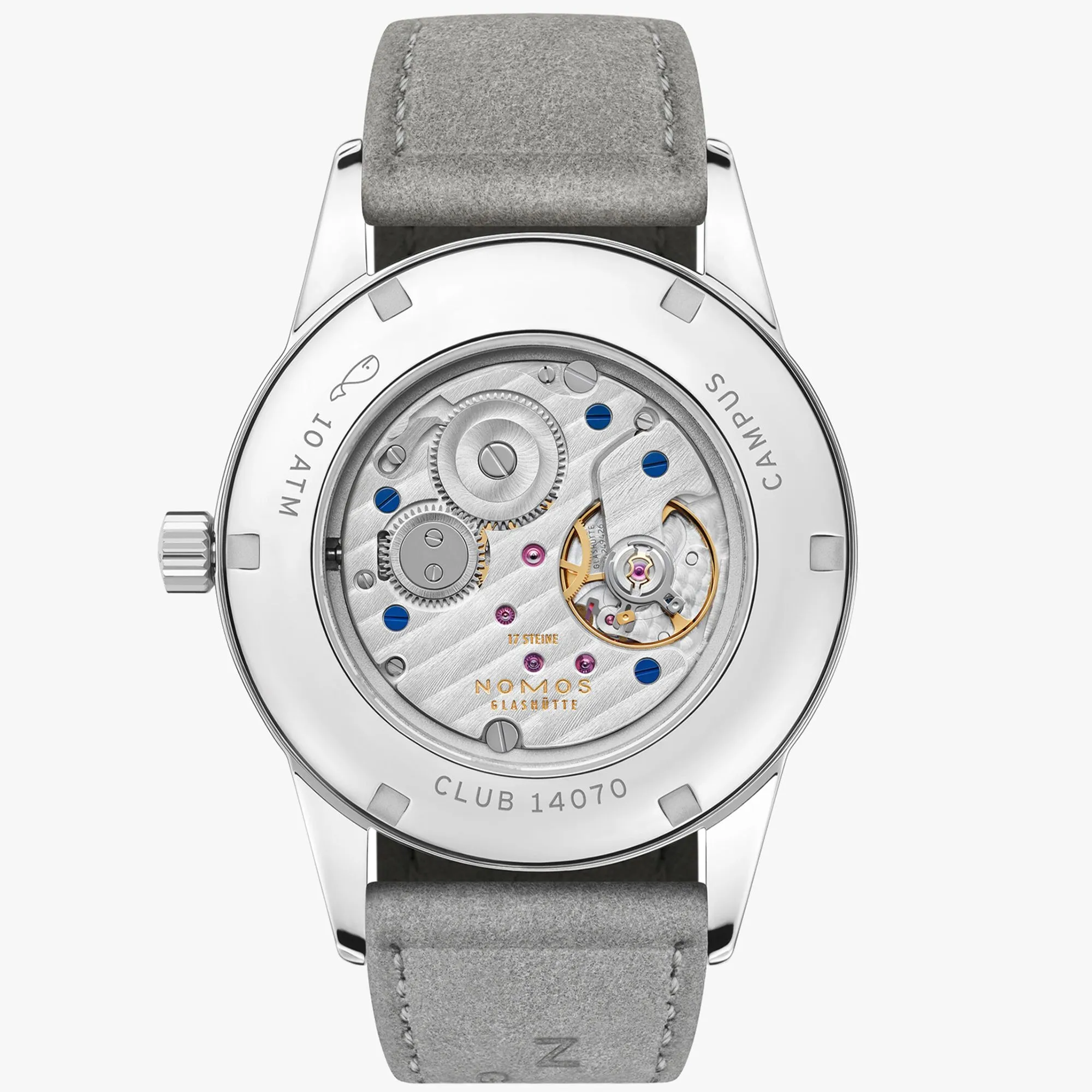 Nomos Glashutte Club Campus 38 Nonstop Red Sapphire Crystal Watch sold by Jura Watches product image thumbnail 2