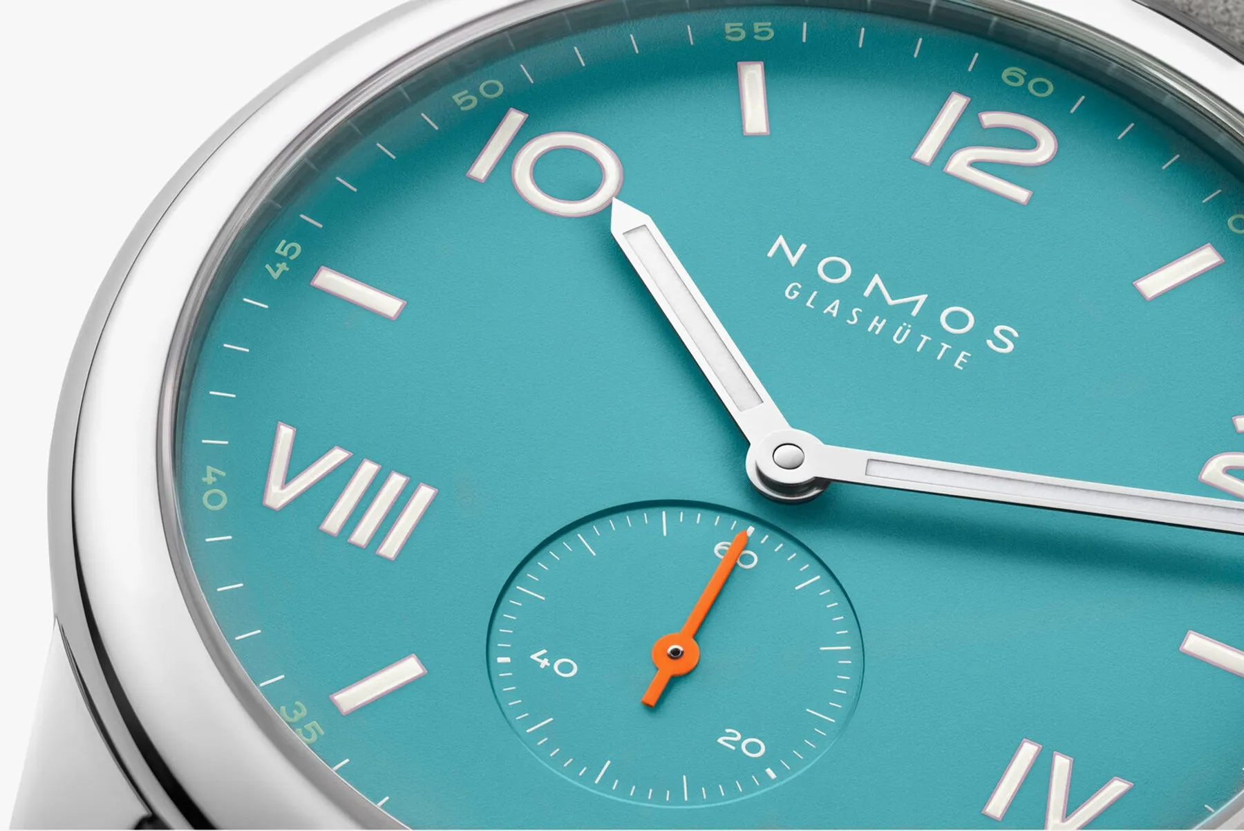 Nomos Glashutte Club Campus 38 Endless Blue Sapphire Crystal Watch sold by Jura Watches product image thumbnail 4