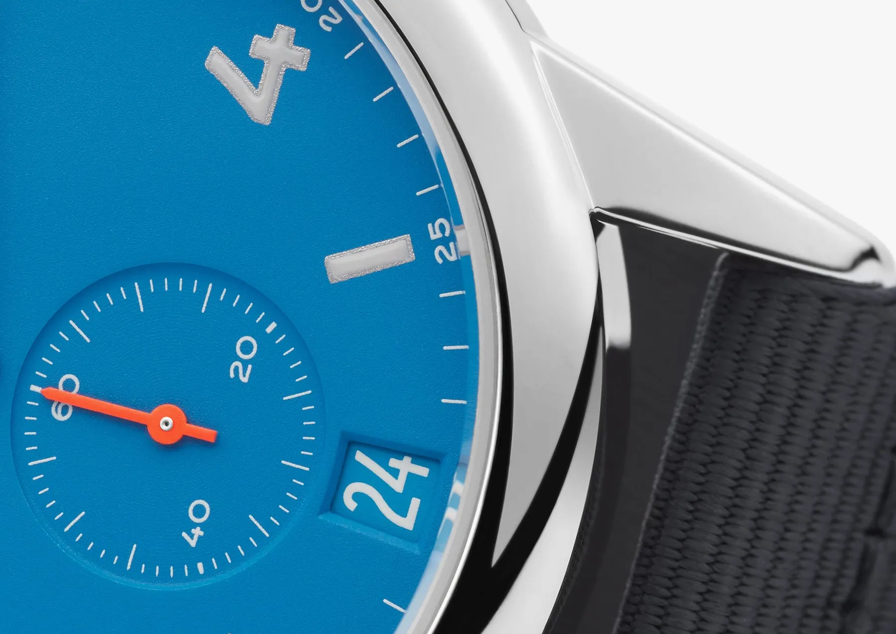 Nomos Glashutte Club Automat Datum Signalblau Sapphire Crystal Watch sold by Jura Watches product image thumbnail 3