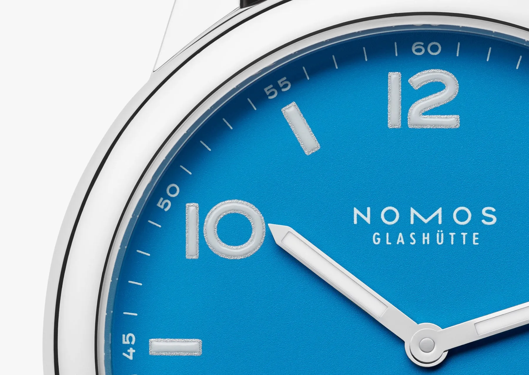 Nomos Glashutte Club Automat Datum Signalblau Sapphire Crystal Watch sold by Jura Watches product image thumbnail 4