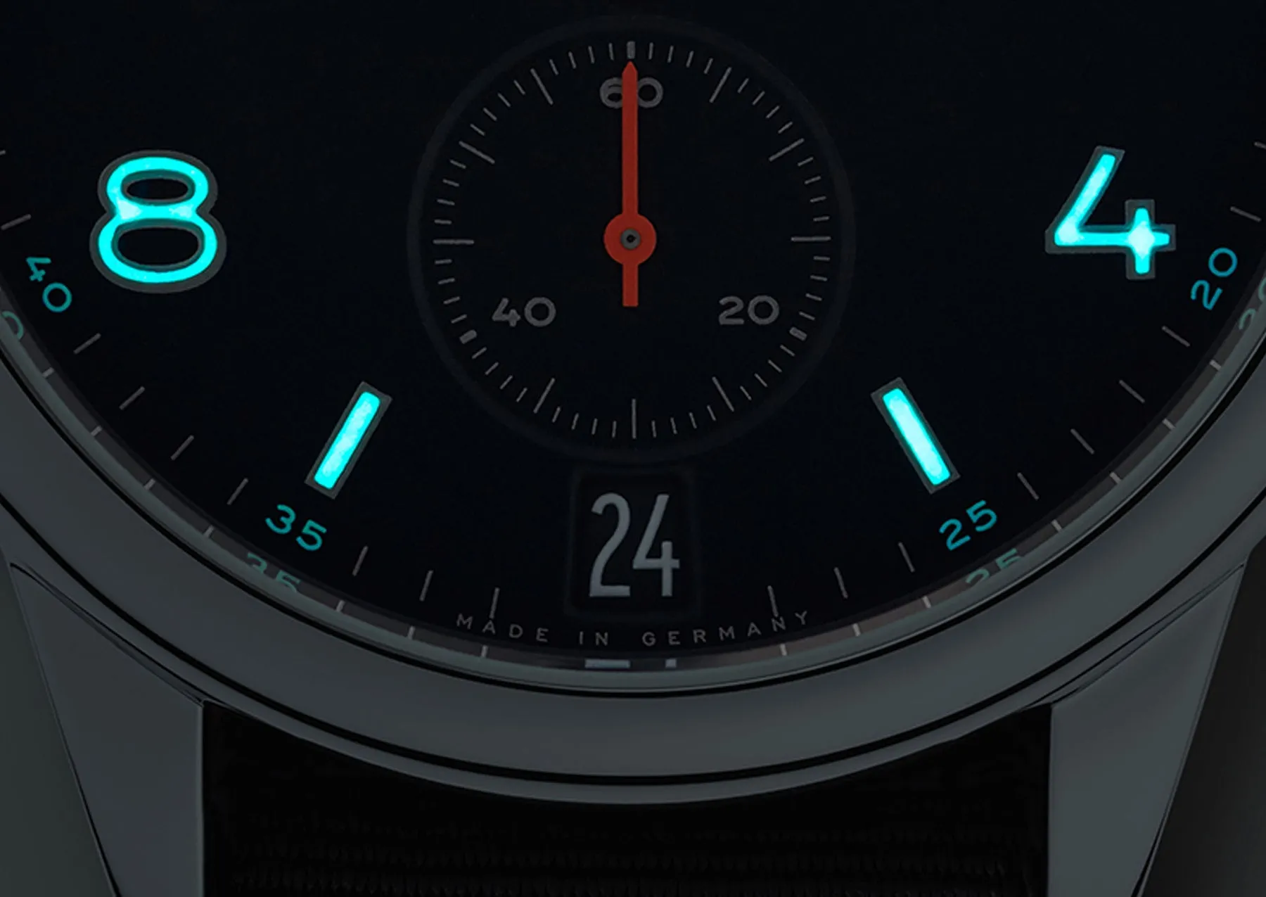 Nomos Glashutte Club Automat Datum Sapphire Crystal Watch sold by Jura Watches product image thumbnail 5