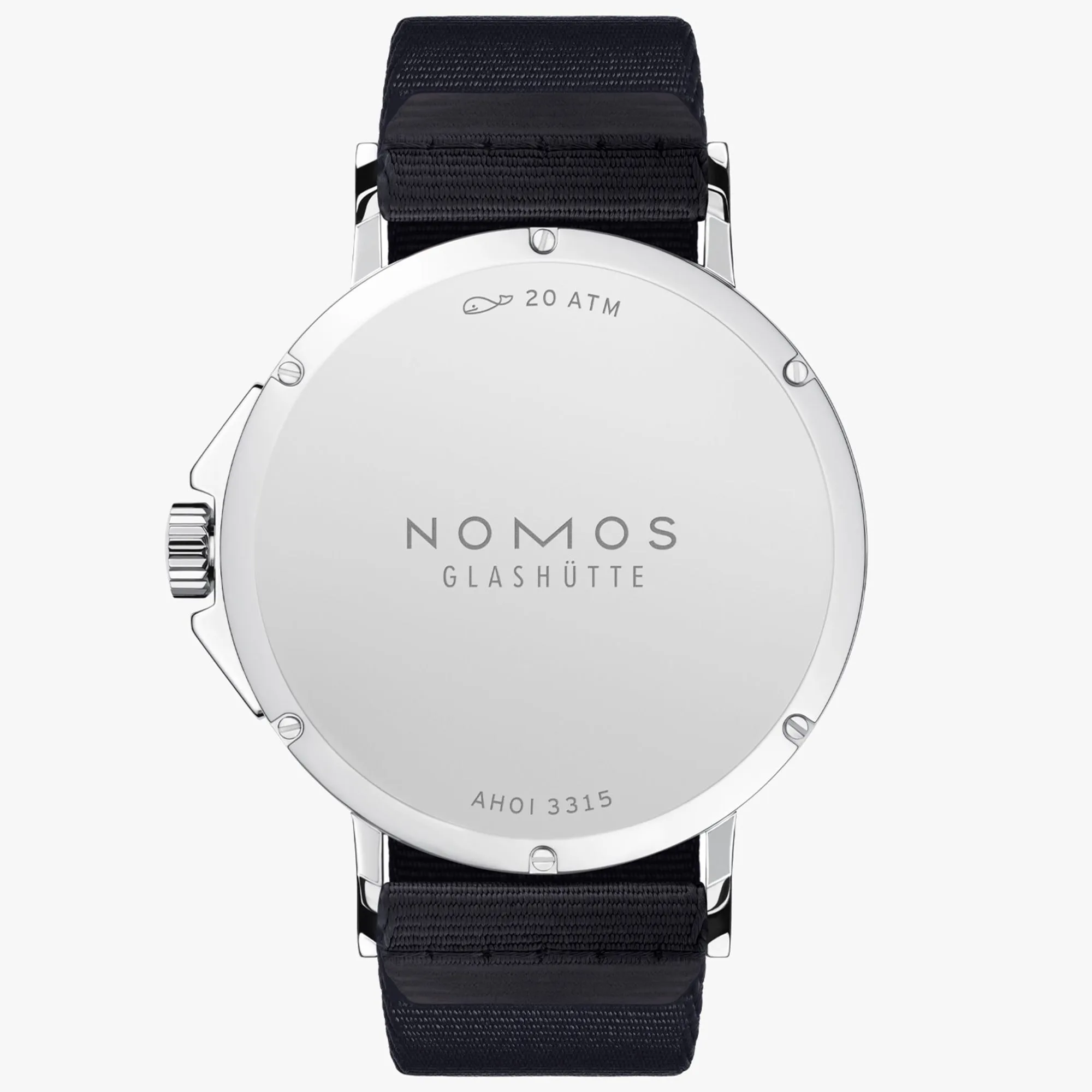 Nomos Glashutte Ahoi Neomatik Atlantic Steel Back Watch sold by Jura Watches product image thumbnail 2