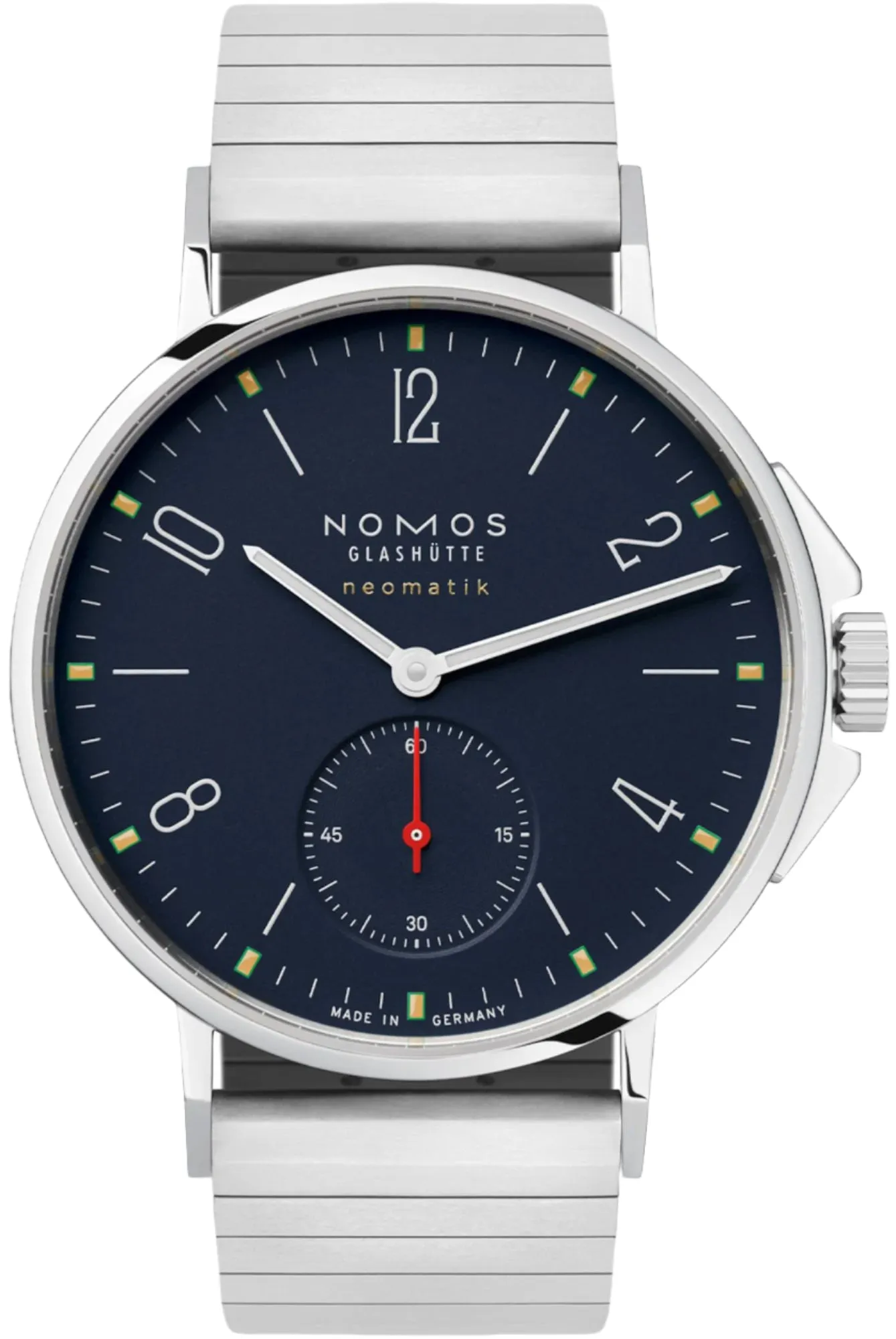 Nomos Glashutte Ahoi Neomatik Atlantic Sapphire Crystal Watch sold by Jura Watches