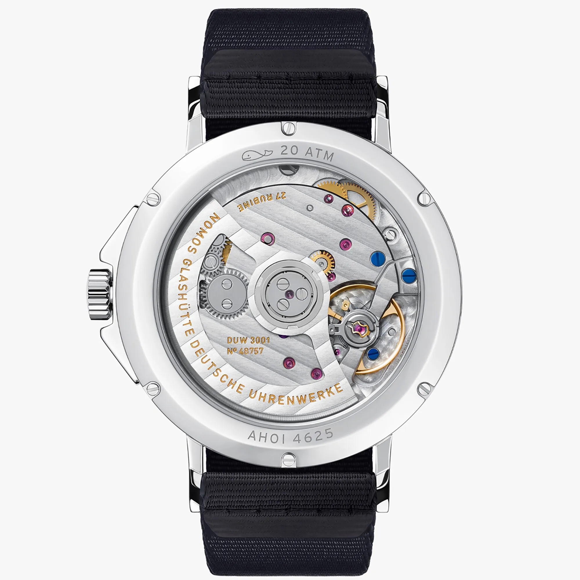 Nomos Glashutte Ahoi Neomatik Atlantic Sapphire Crystal Watch sold by Jura Watches product image thumbnail 2