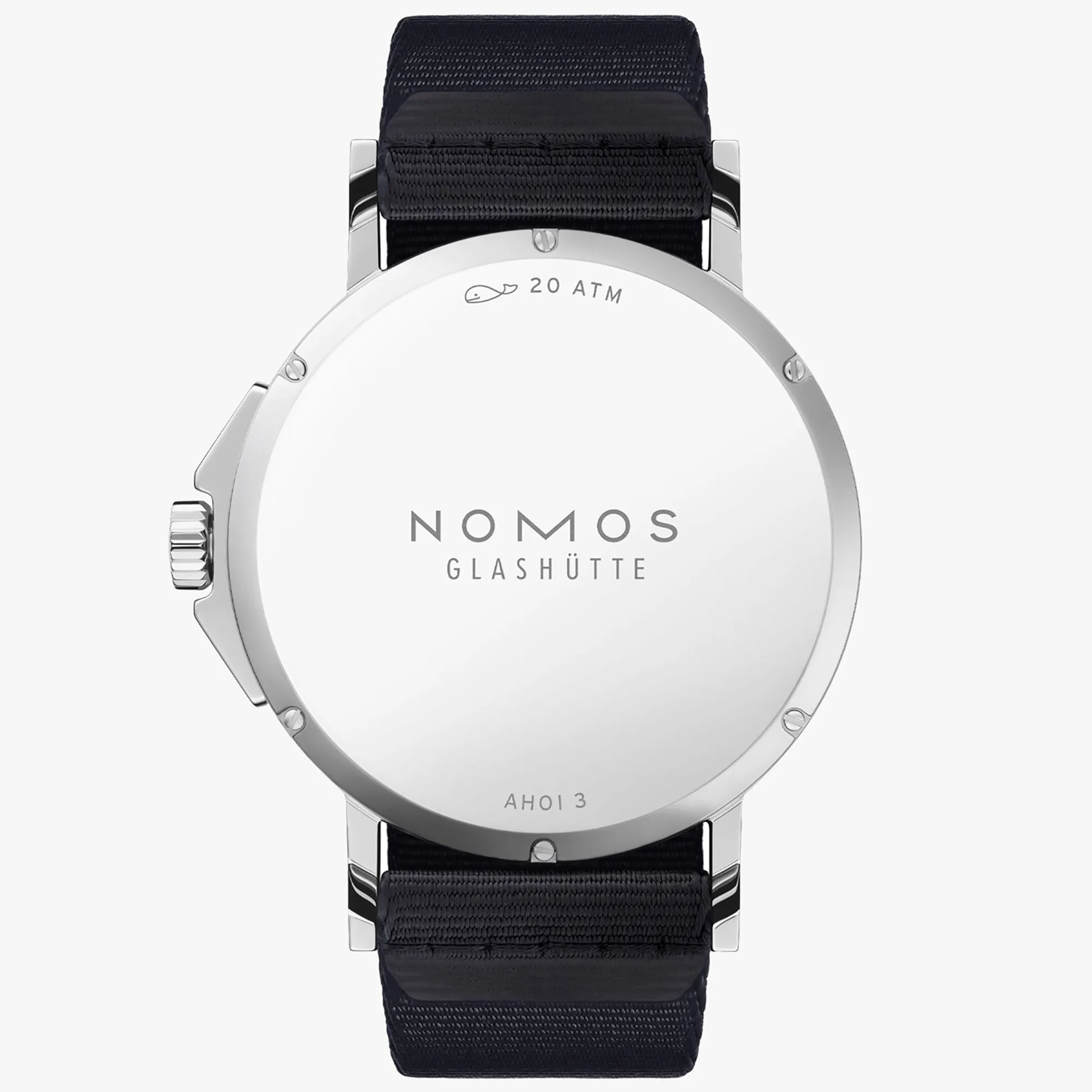 Nomos Glashutte Ahoi Neomatik 38 Date Sky Steel Back Watch sold by Jura Watches product image thumbnail 2