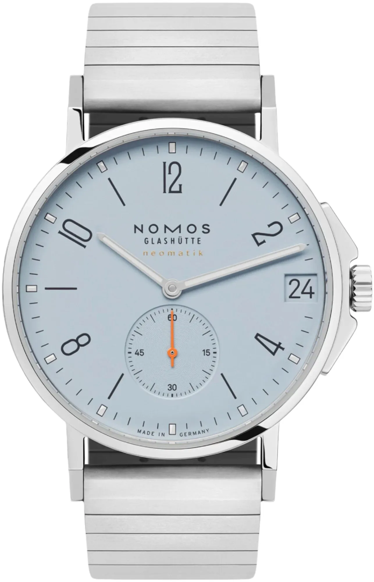 Nomos Glashutte Ahoi Neomatik 38 Date Sky Sapphire Crystal Watch sold by Jura Watches