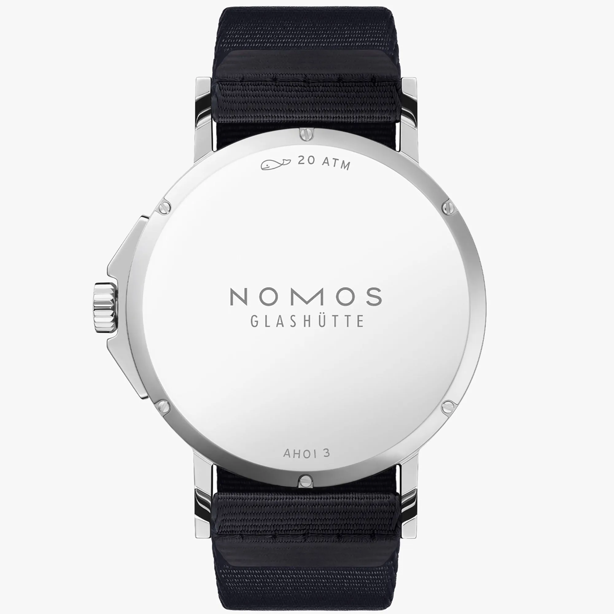 Nomos Glashutte Ahoi Neomatik 38 Date Atlantic Steel Back Watch sold by Jura Watches product image thumbnail 2