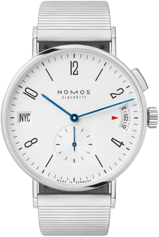 Nomos Glashutte Tangomat GMT Sapphire Crystal Watch sold by Jura Watches