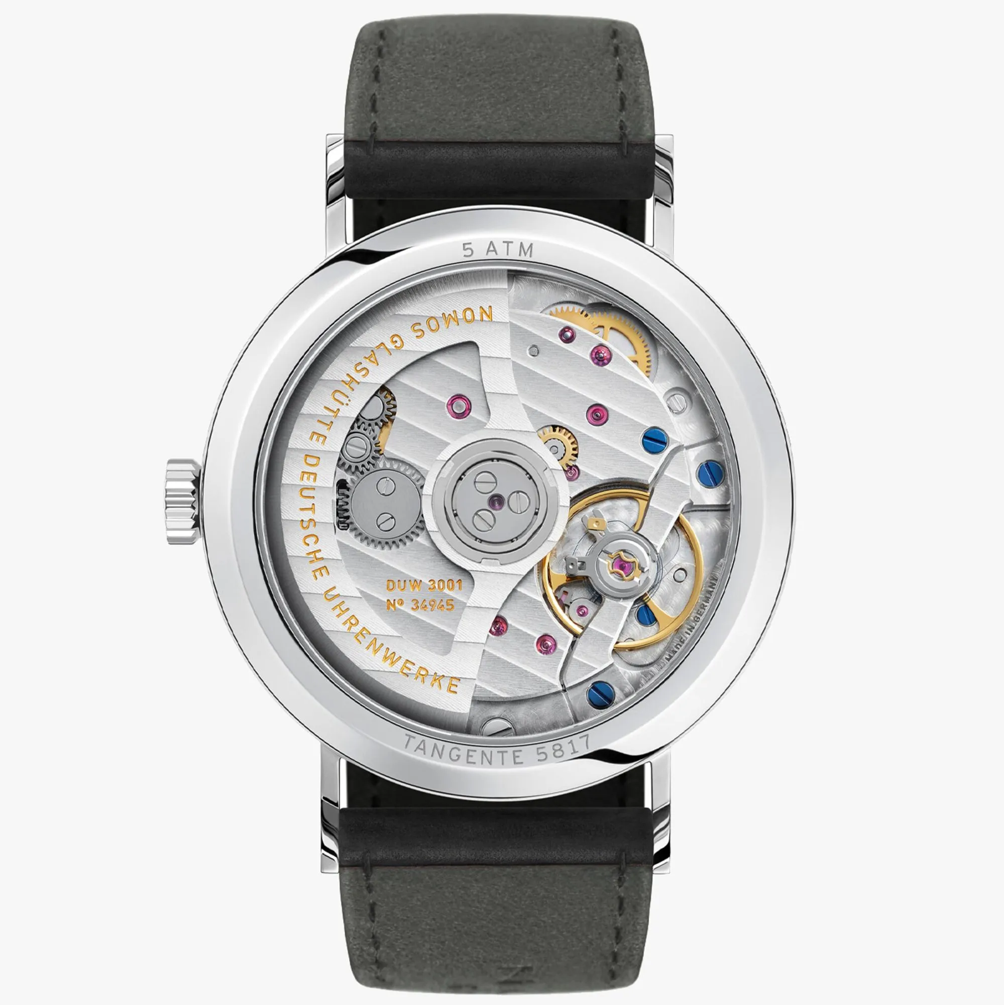 Nomos Glashutte Tangente Neomatik Blue Gold Sapphire Crystal Watch sold by Jura Watches product image thumbnail 2
