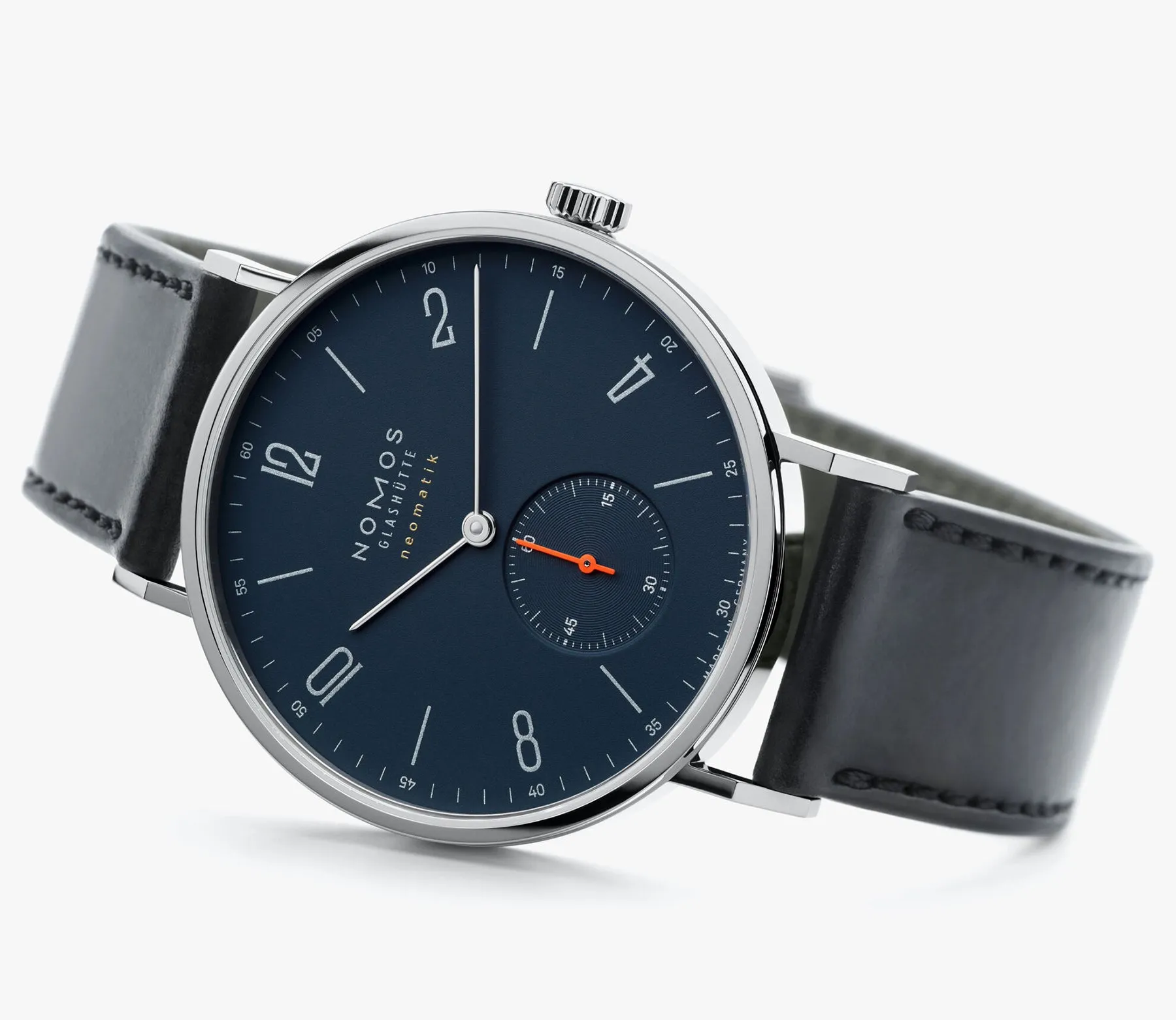 Nomos Glashutte Tangente Neomatik 39 Nachtblau Sapphire Crystal Watch sold by Jura Watches product image thumbnail 4