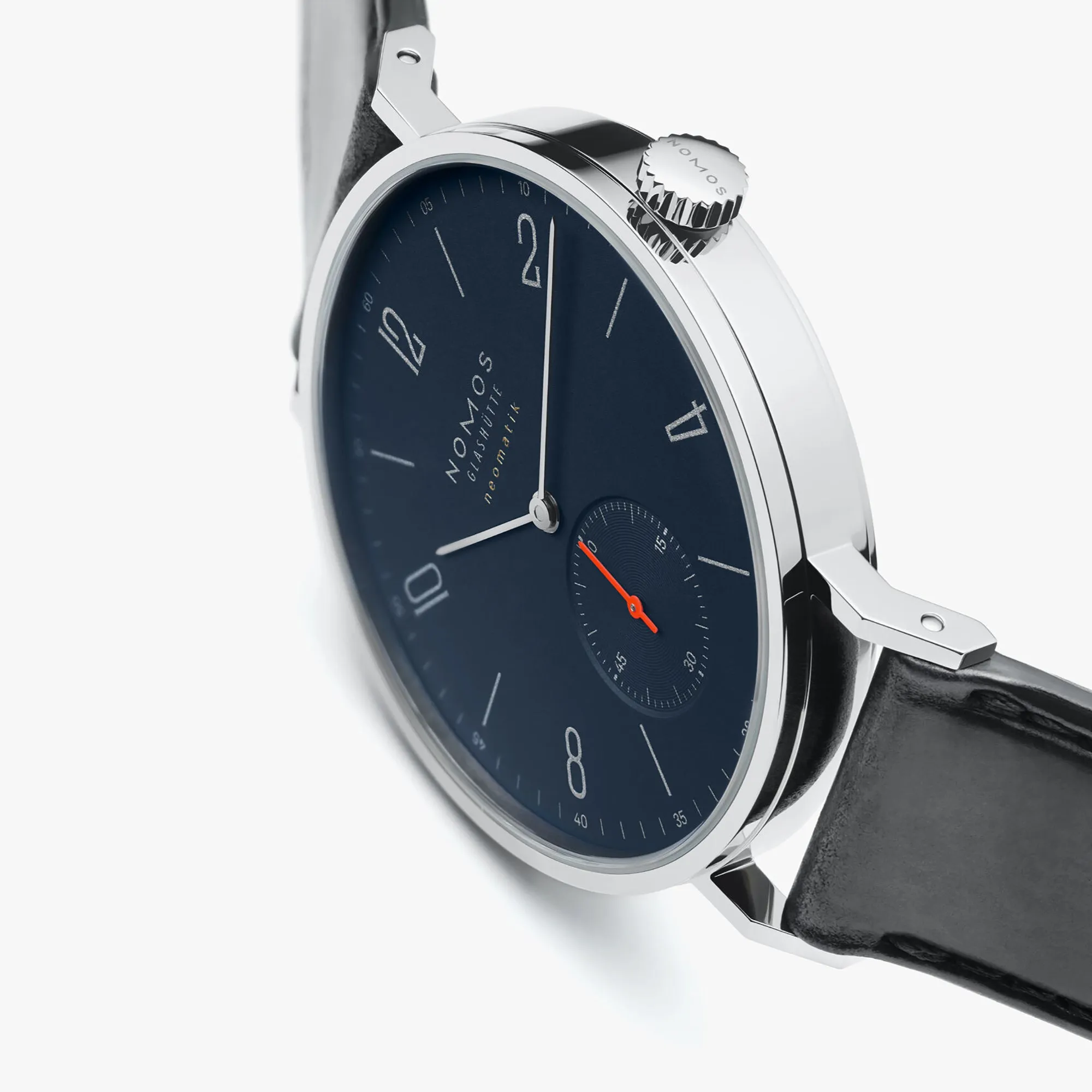 Nomos Glashutte Tangente Neomatik 39 Nachtblau Sapphire Crystal Watch sold by Jura Watches product image thumbnail 5