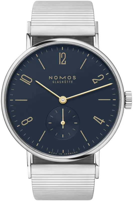 Nomos Glashutte Tangente Midnight Blue Steel Back Watch sold by Jura Watches