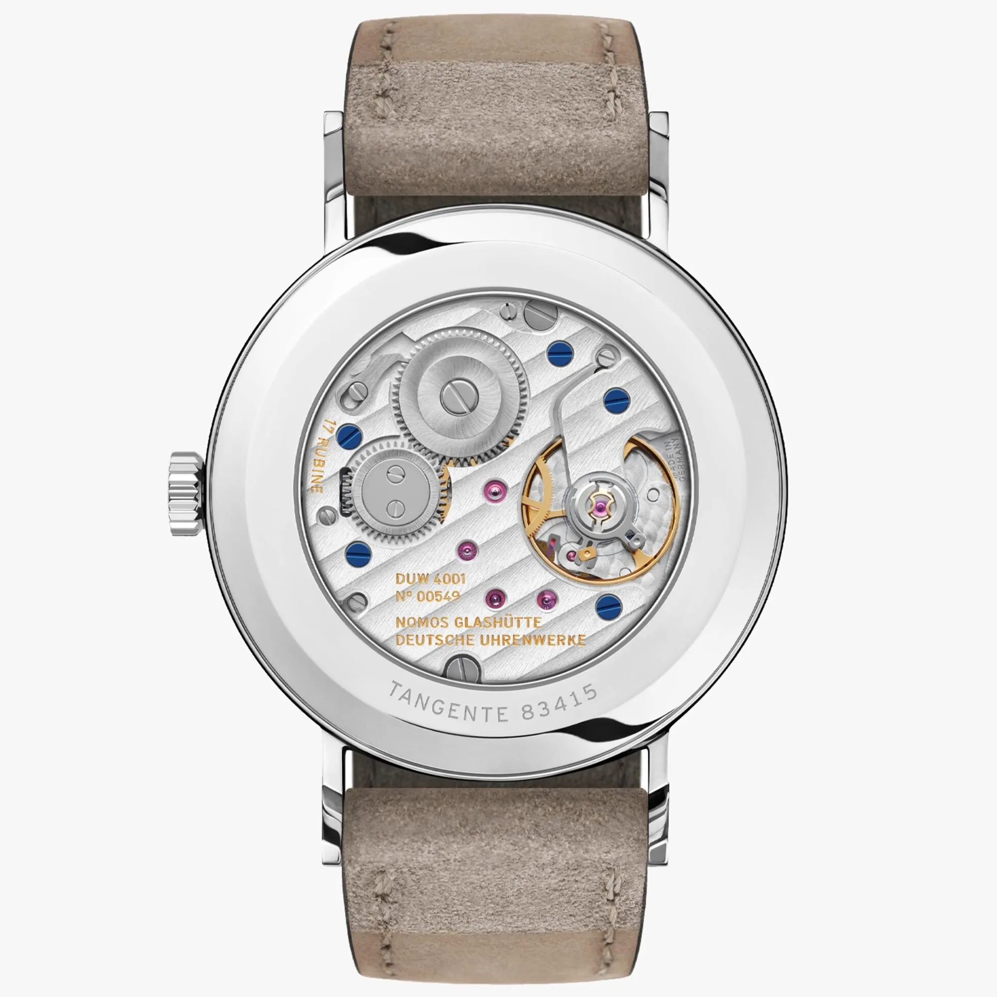 Nomos Glashutte Tangente Midnight Blue Sapphire Crystal Watch sold by Jura Watches product image thumbnail 2