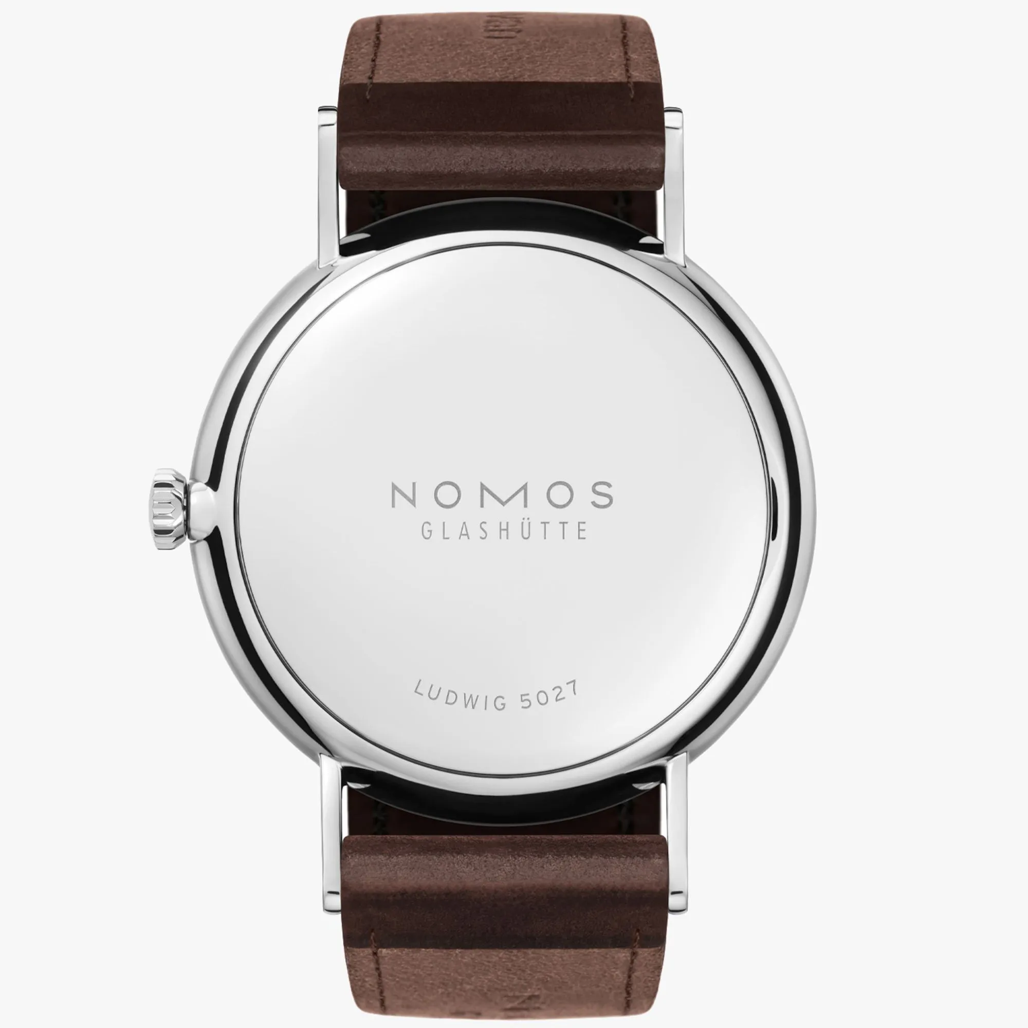 Nomos Glashutte Ludwig 38 White Enamel Steel Back Watch sold by Jura Watches product image thumbnail 2