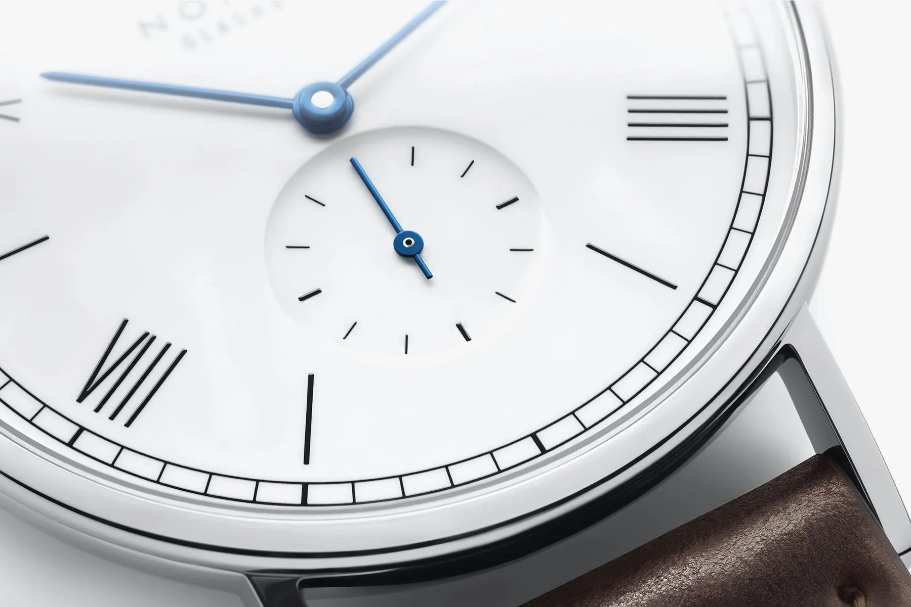 Nomos Glashutte Ludwig 38 White Enamel Sapphire Crystal Watch sold by Jura Watches product image thumbnail 3