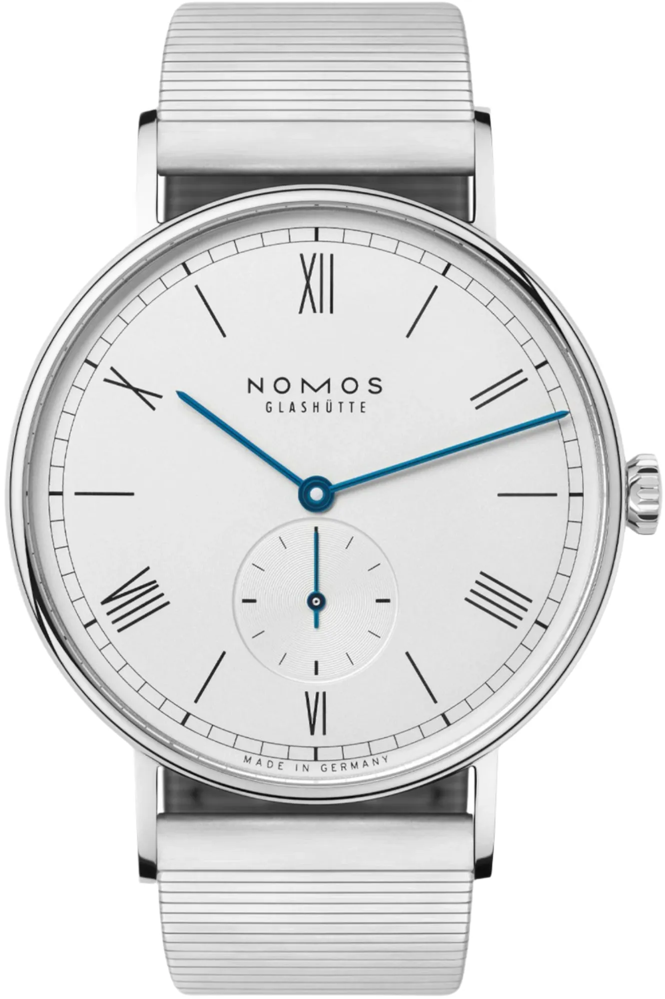 Nomos Glashutte Ludwig 38 Steel Back Watch sold by Jura Watches
