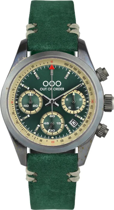 Out Of Order Sporty Cronografo Royal Green Watch sold by Jura Watches