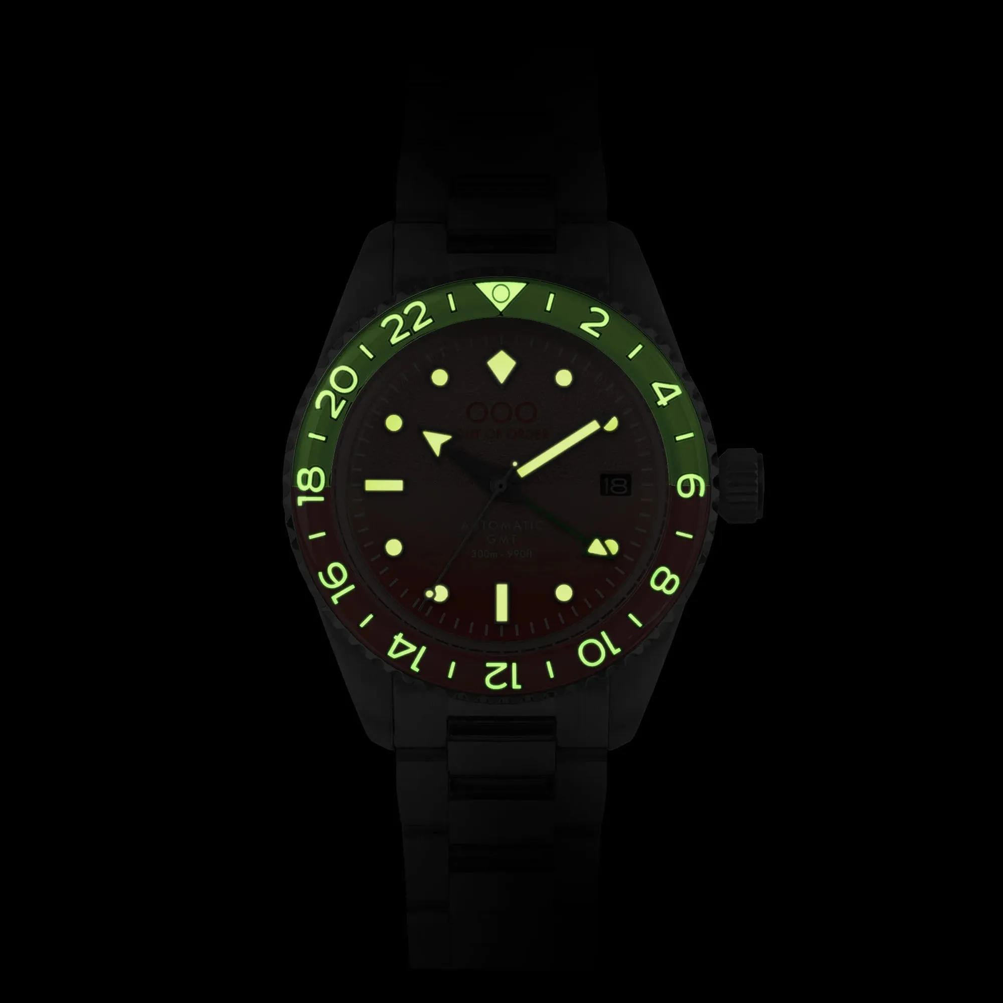Out Of Order Shaker Paloma Automatic GMT Ultra Brushed Watch sold by Jura Watches product image thumbnail 2
