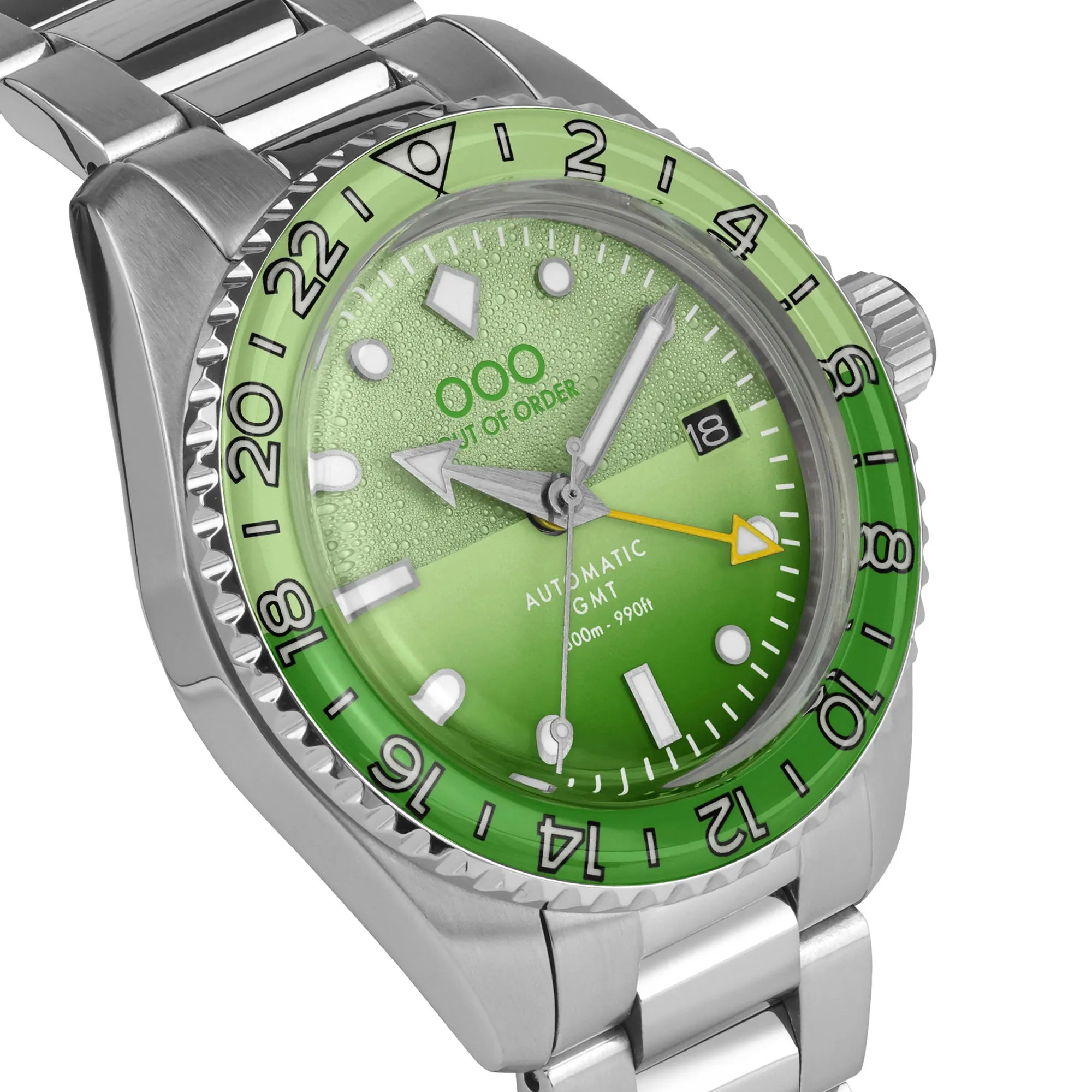 Out Of Order Shaker Midori Automatic GMT Ultra Brushed Watch sold by Jura Watches product image thumbnail 3