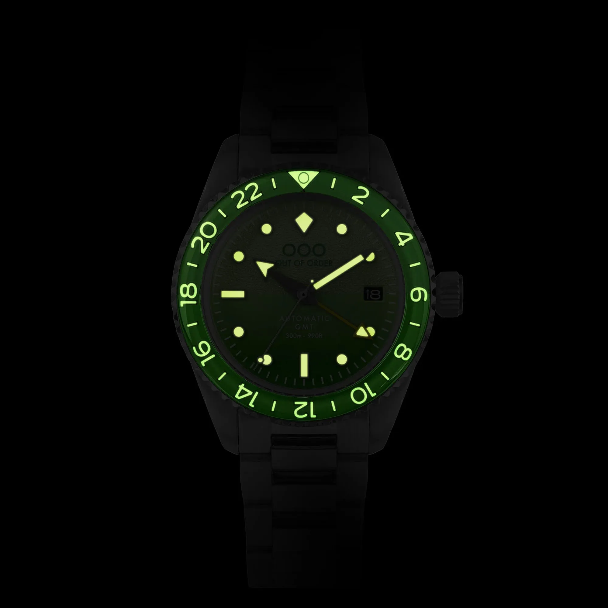 Out Of Order Shaker Midori Automatic GMT Ultra Brushed Watch sold by Jura Watches product image thumbnail 2