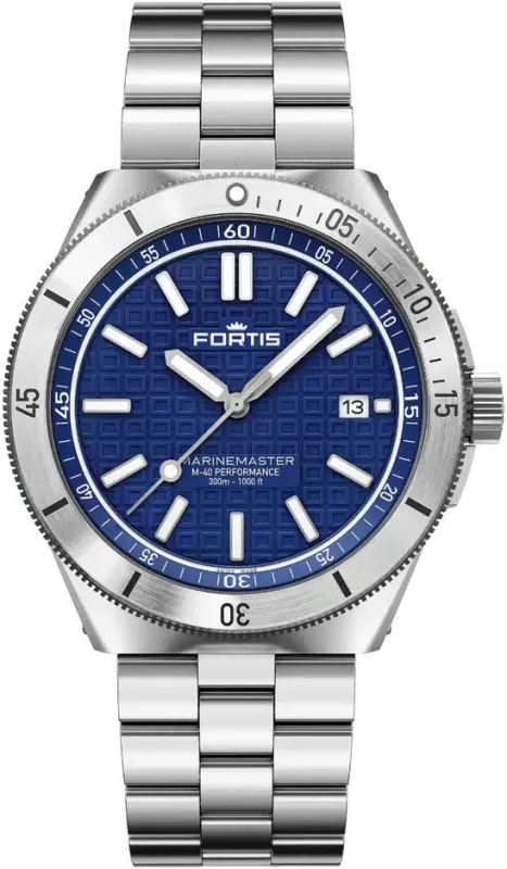Fortis Marinemaster M-40 Blue Japan Watch sold by Jura Watches