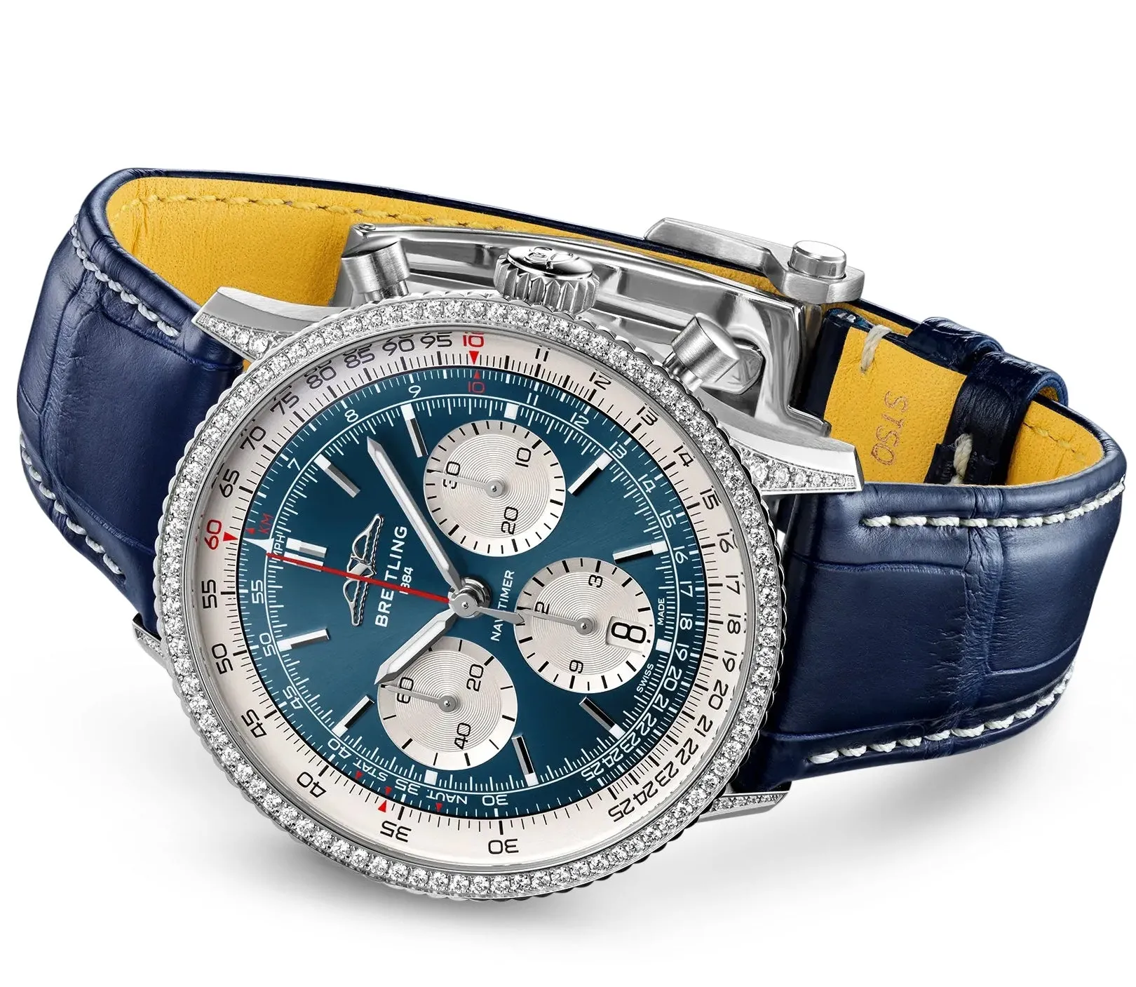 Breitling Navitimer Chronograph 41mm Mens Watch White Eyed Blue Watch sold by Jura Watches product image thumbnail 3