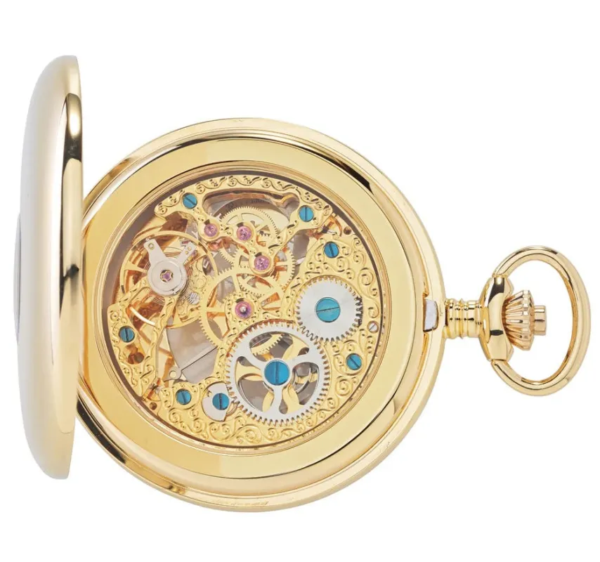 Rapport Pocket Watch Mechanical Half Hunter Gold Tone sold by Jura Watches
