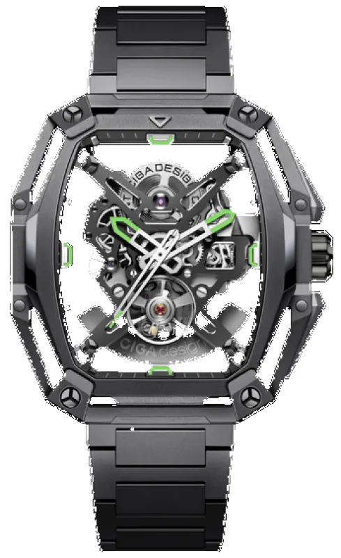 CIGA Z Hunter Carbon Grey Watch sold by Jura Watches