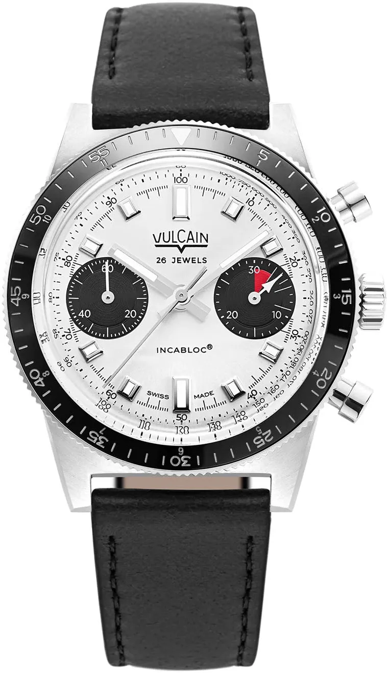 Vulcain Skindiver Chronograph White Watch sold by Jura Watches