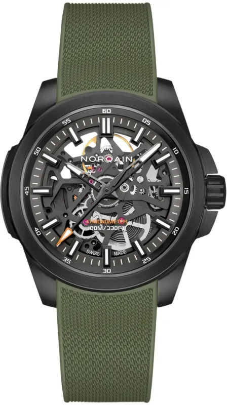Norqain Independence Skeleton 40mm Watch made by Jura Watches