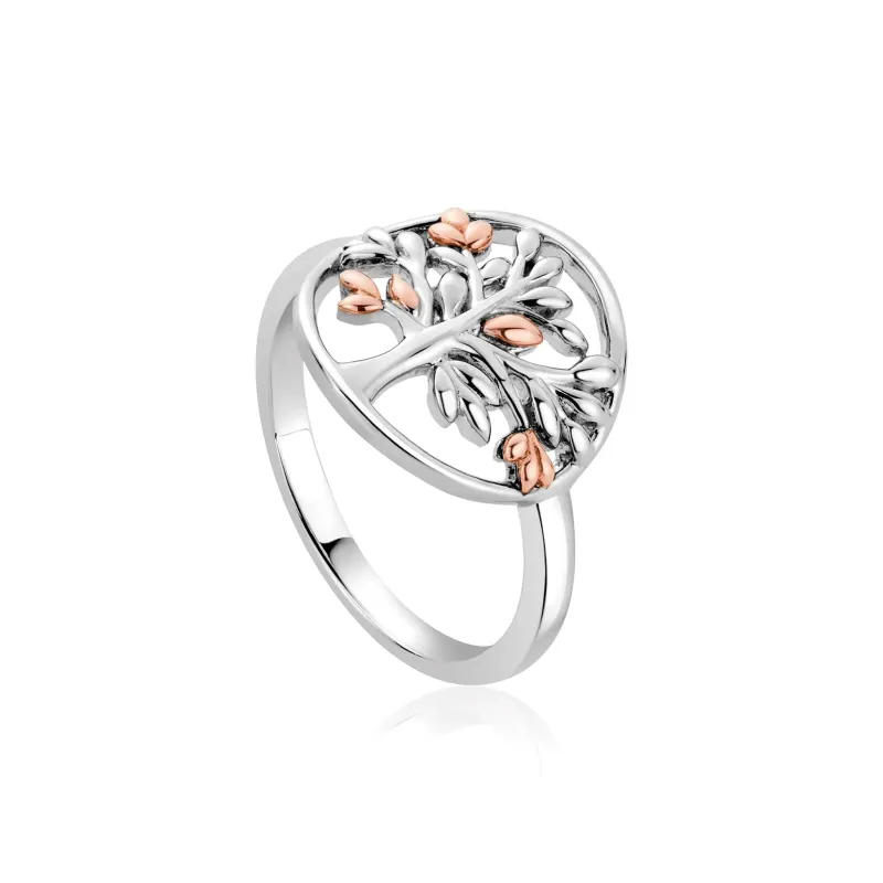 Clogau Tree of Life Circle Sterling Silver Ring D sold by Jura Watches