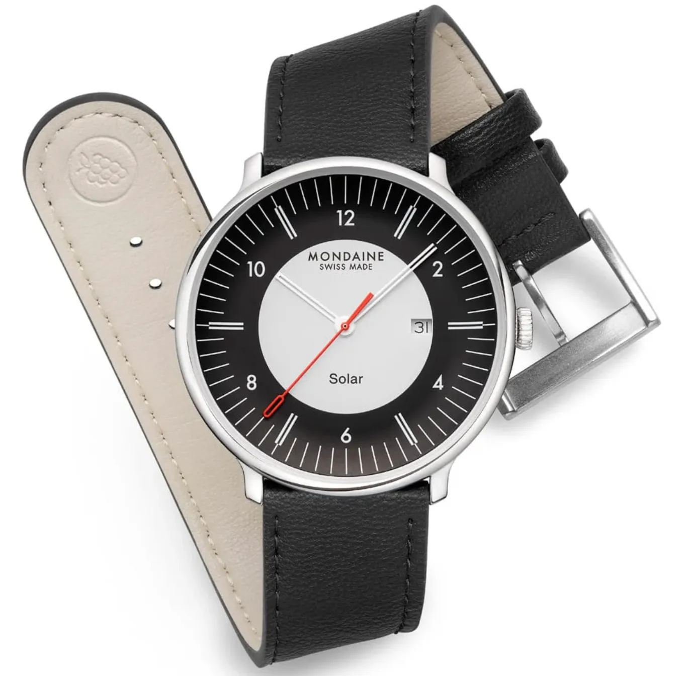 Mondaine Doppio 41mm Solar Watch sold by Jura Watches product image thumbnail 5