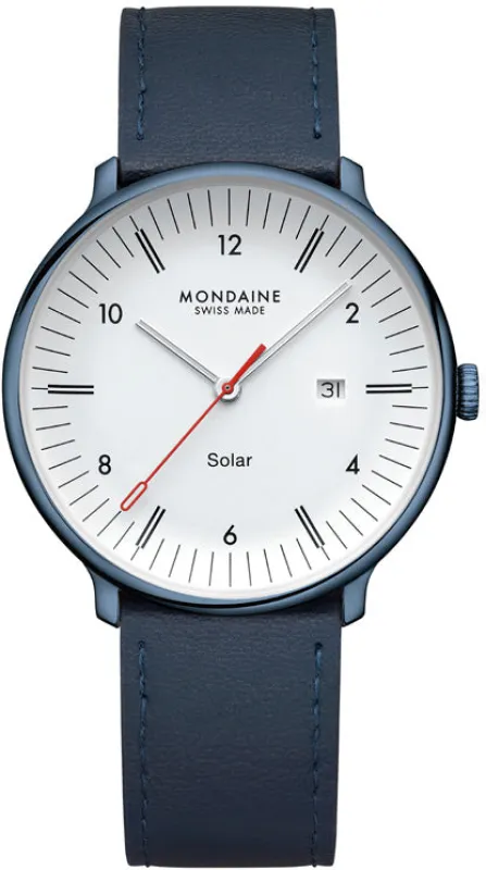Mondaine Doppio 41mm Solar Watch sold by Jura Watches