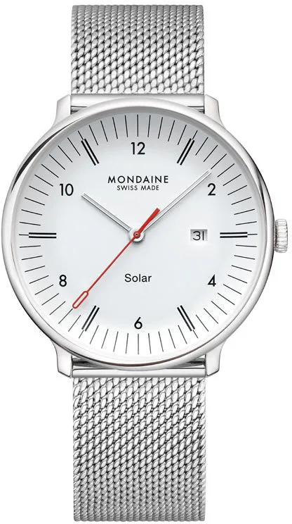 Mondaine Doppio 41mm Solar Watch sold by Jura Watches