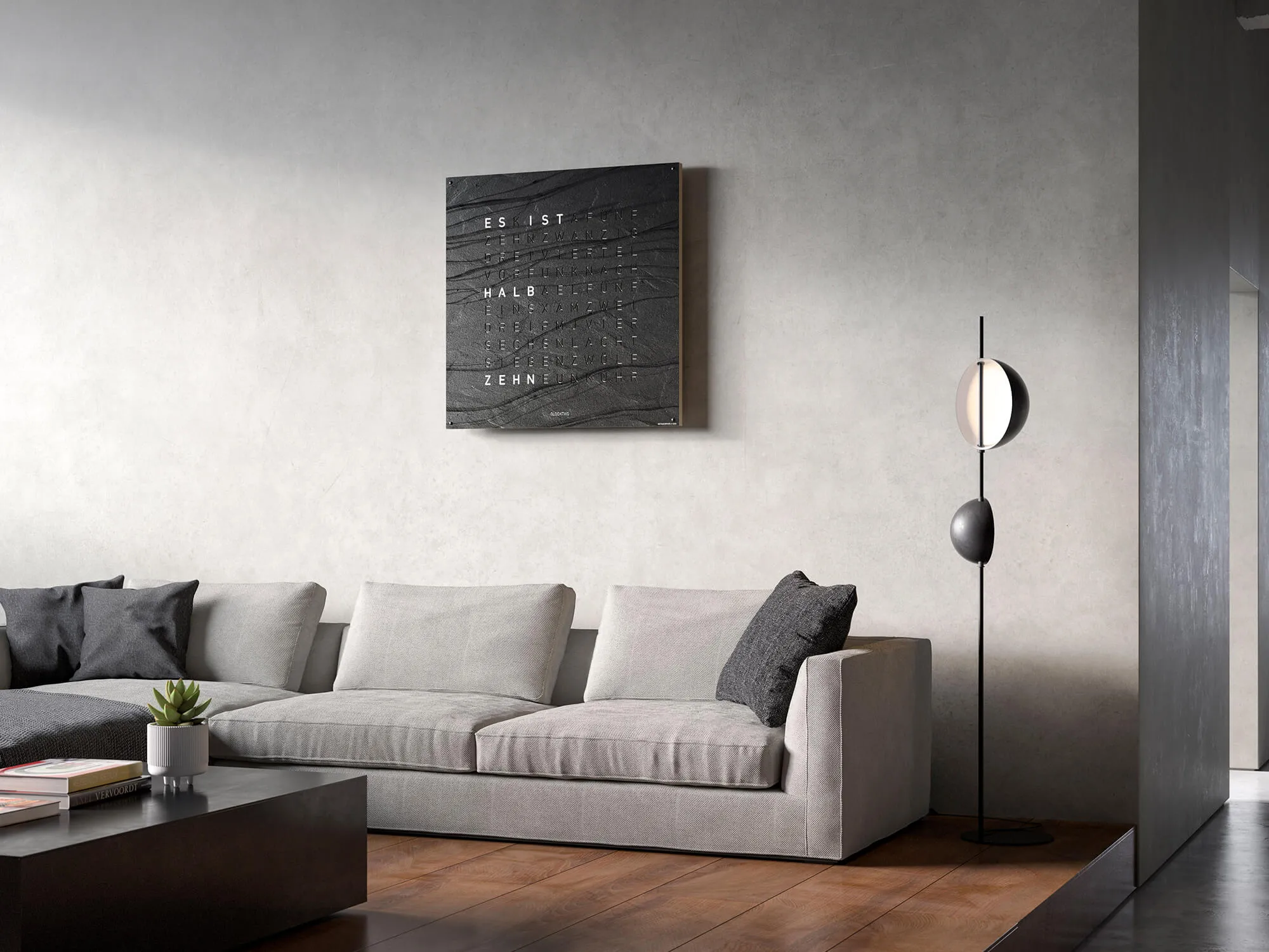 QLOCKTWO Ex-Display Earth 90 Creators Edition Metamorphite Wall Clock Watch sold by Jura Watches product image thumbnail 4