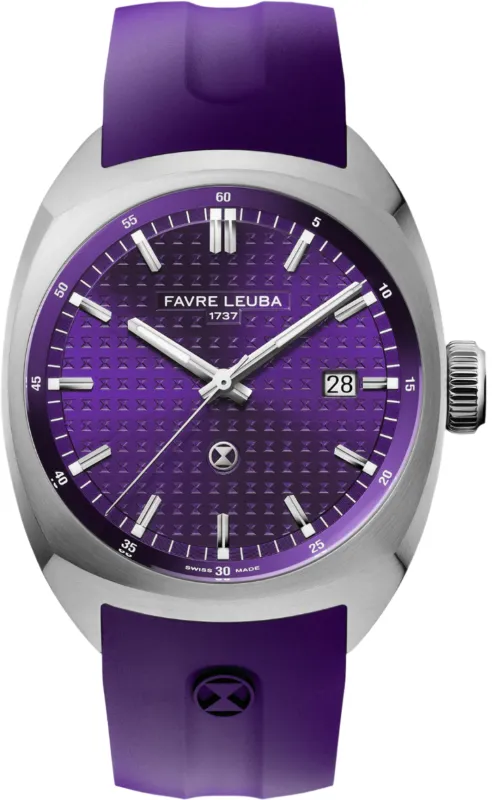 Favre Leuba Chief Date Royal Purple Watch made by Jura Watches