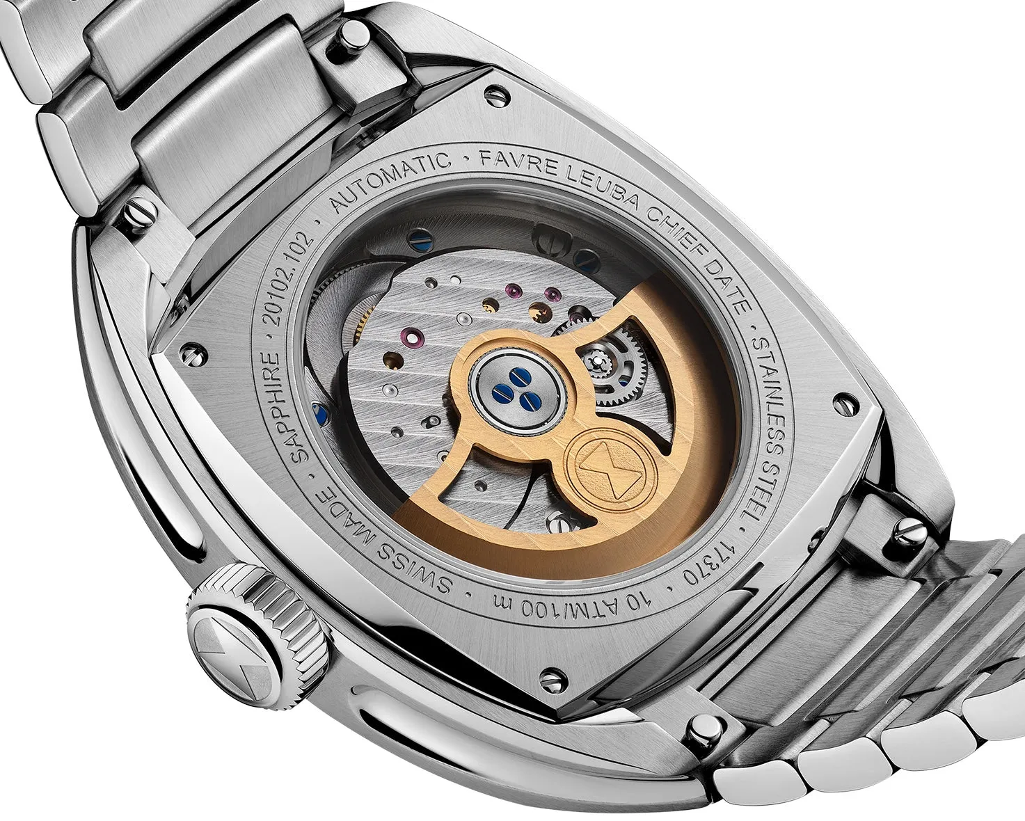 Favre Leuba Chief Date Royal Purple Bracelet Watch sold by Jura Watches product image thumbnail 5
