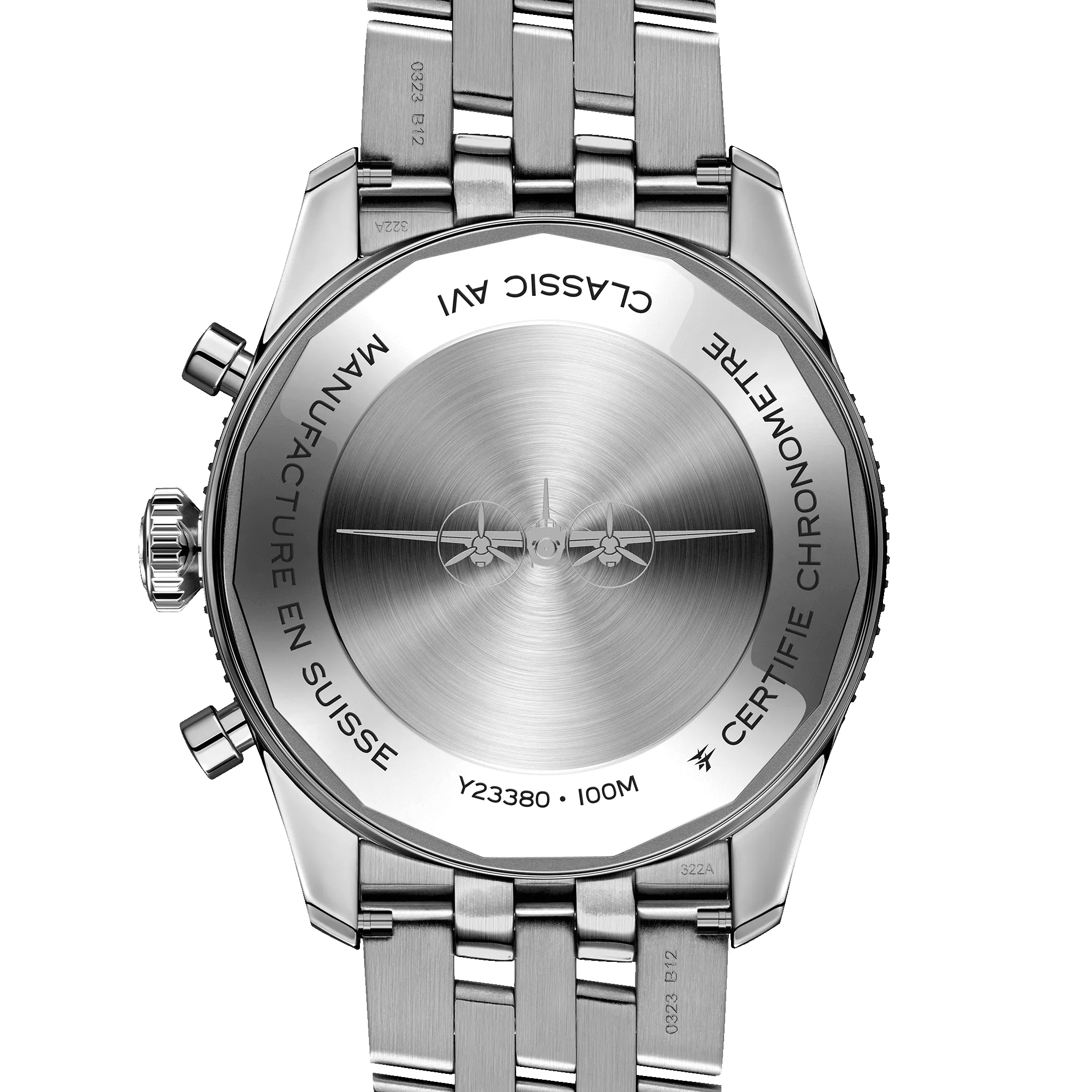 Breitling Ex-Display Classic AVI Chronograph 42 Mosquito Bracelet Watch sold by Jura Watches product image thumbnail 4